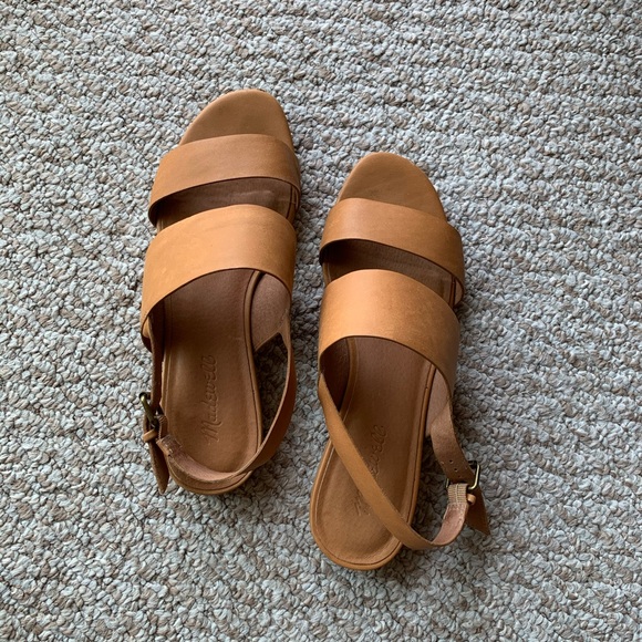 Madewell Shoes - Madewell Elena slingback leather sandal size 8.5